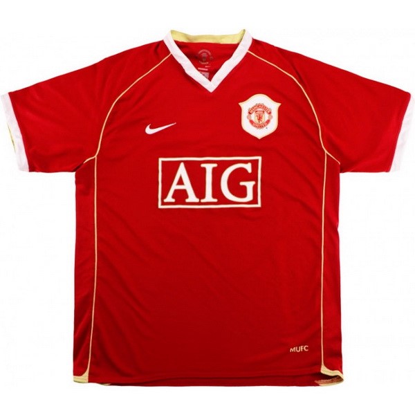 Camiseta Manchester United Replica Primera Ropa Retro 2006 2007 Rojo